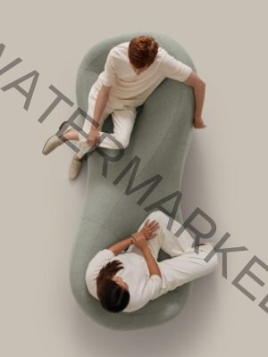 Minimalist Semi-Circular Modular Sectional Sofa