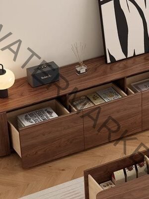 Modern Coffee Table with White Drawers (Matching Set)