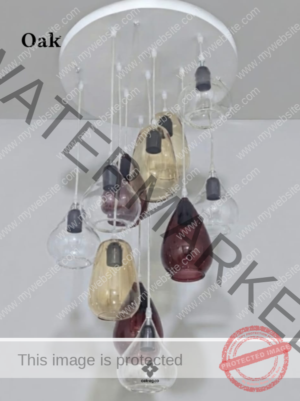 Cascade Glass Pendant Cluster
