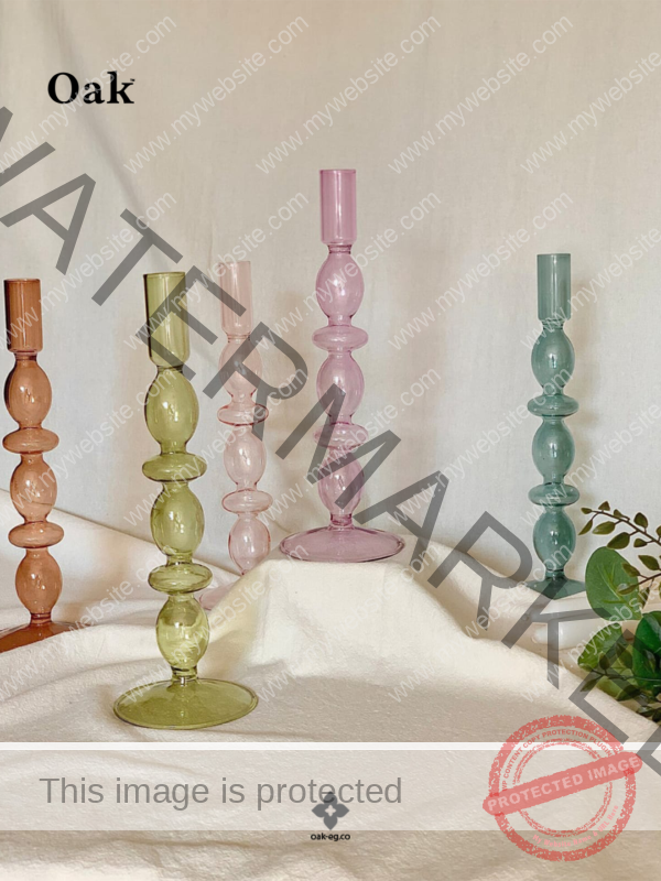 Pastel Totem Candle Holders