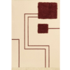 Burgundy Frame Rug