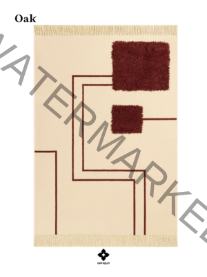 Burgundy Frame Rug
