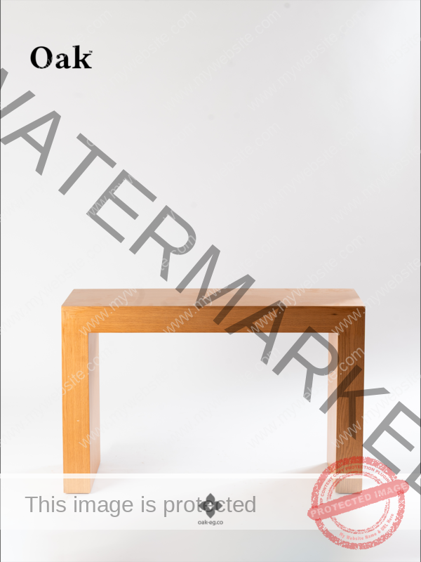Oak Frame Console Table