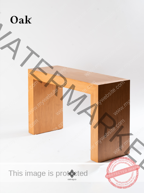 Oak Frame Console Table