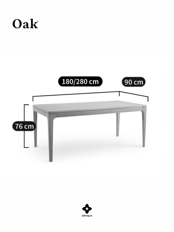 Oak Line Dining Table