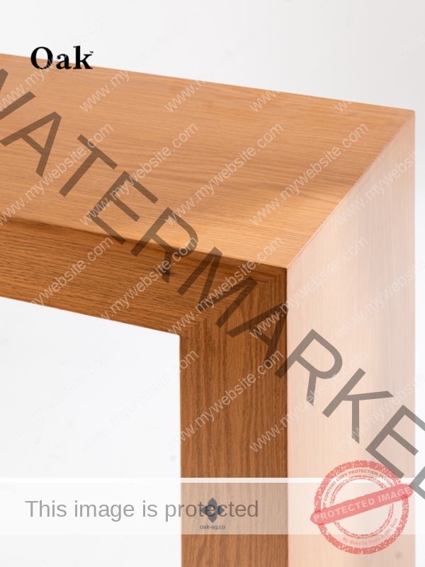 Oak Frame Console Table