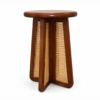 Cane Panel Accent Table