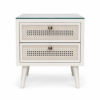 Cane Front Nightstand